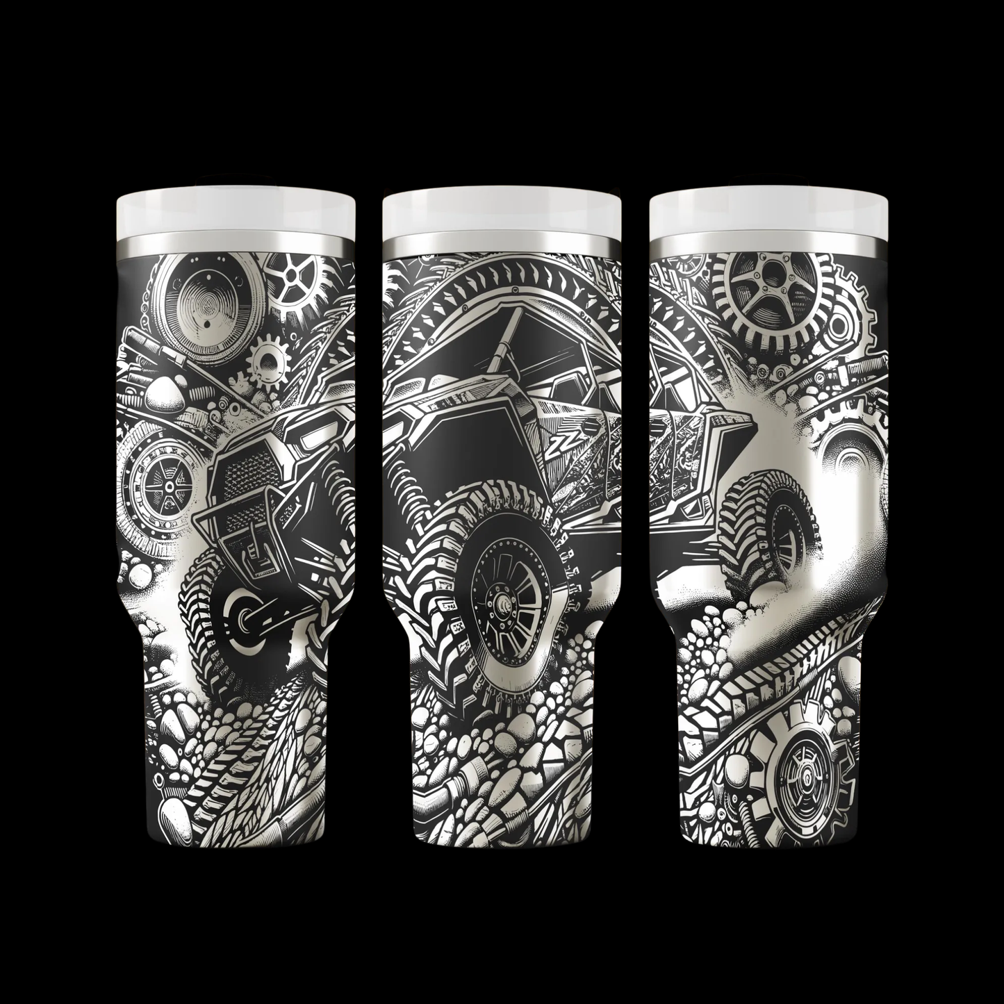 SxS Laser Engraved 40 oz Tumbler