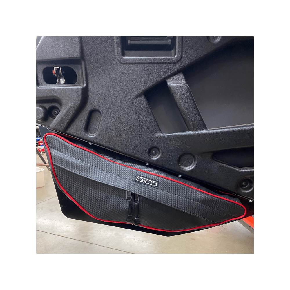Honda Talon Door Bags AJK Offroad Silver Rear