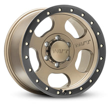 MT Canyon Pro Wheel 17X9 5 x 6x5.5 Hub Bore 4.256 Satin Bronze W/Black Lip Zinc Bolts Mickey Thompson