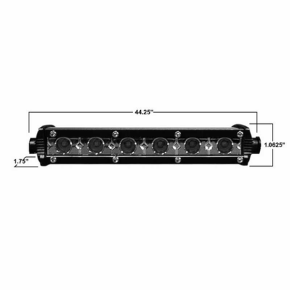 Ultra Slim Single row 44.25" light bar  AJK Offroad   