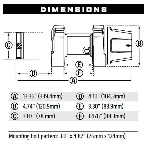 Warn VRX 3500 LBS Winch  AJK Offroad   