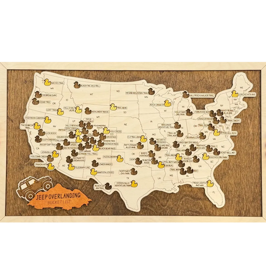 Jeep Overlanding Bucket List Map | USA Off-Road Trail Tracker
