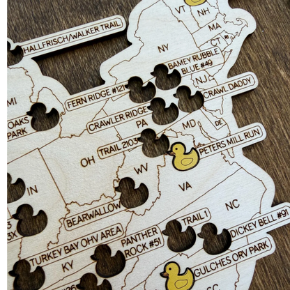 Jeep Overlanding Bucket List Map | USA Off-Road Trail Tracker