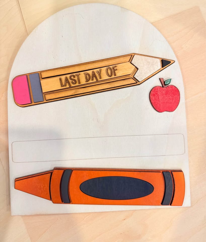 Personalized First & Last Day of School Sign