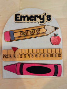 Personalized First & Last Day of School Sign