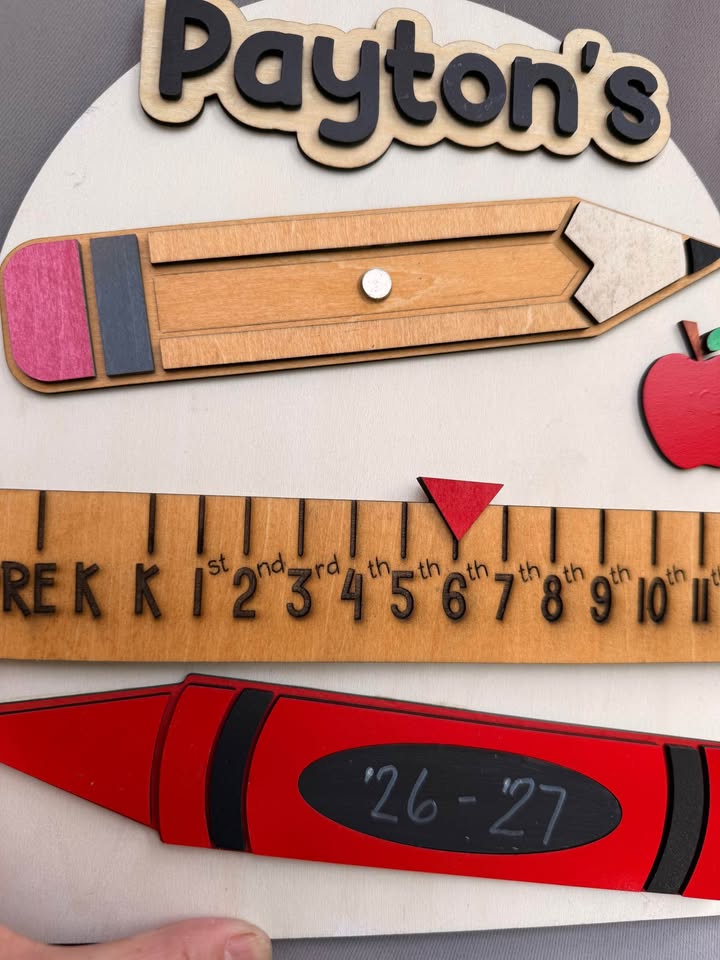 Personalized First & Last Day of School Sign