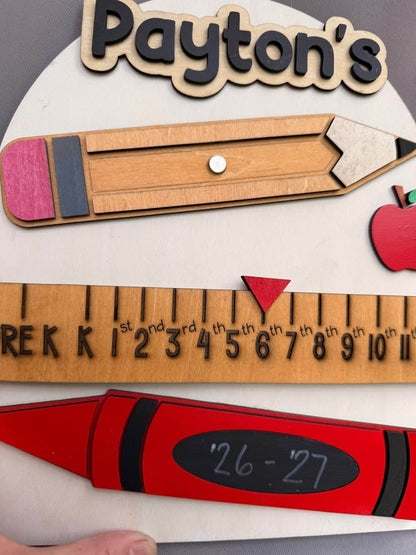 Personalized First & Last Day of School Sign