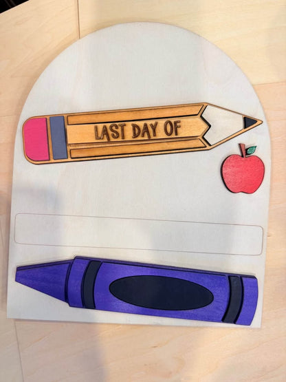 Personalized First & Last Day of School Sign