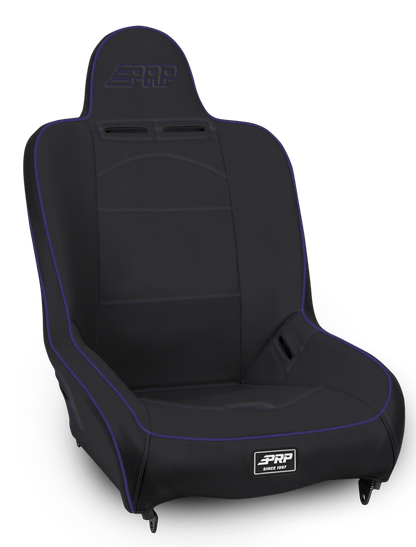 Premier High Back Suspension Seat Black and Purple Vinyl PRP Seats