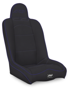 Daily Driver High Back Suspension Seat Black and Purple Vinyl PRP Seats