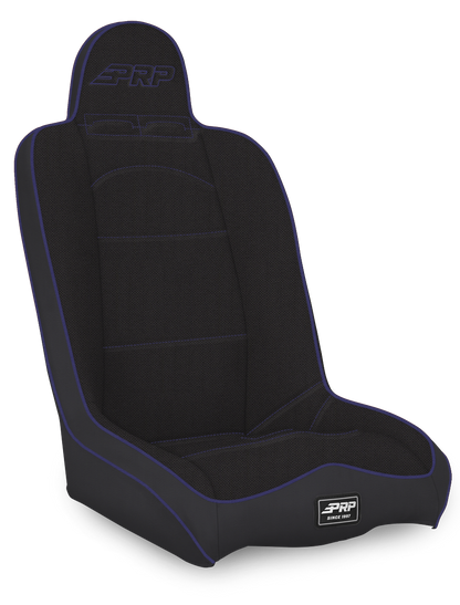 Daily Driver High Back Suspension Seat Black and Purple Tweed PRP Seats