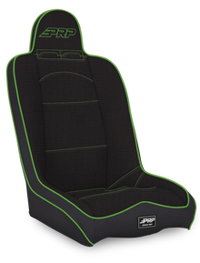 Daily Driver High Back Suspension Seat Black and Green Tweed PRP Seats