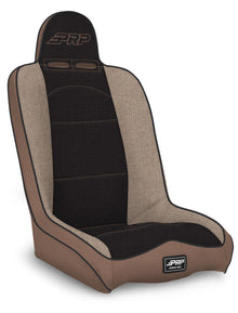 Daily Driver High Back Suspension Seat Tan and Black Tweed PRP Seats
