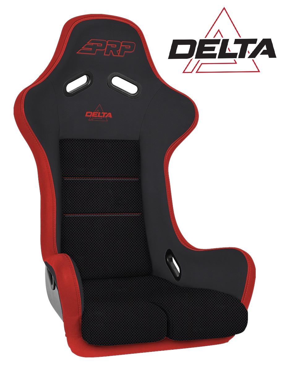 Delta Composite Seat Black and Red PRP Seats