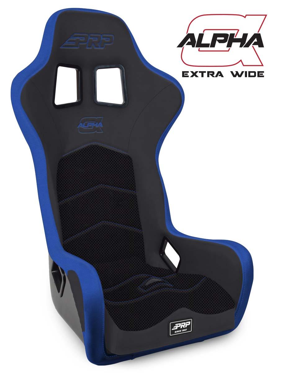 Alpha Composite Seat Extra Wide Black and Blue PRP Seats
