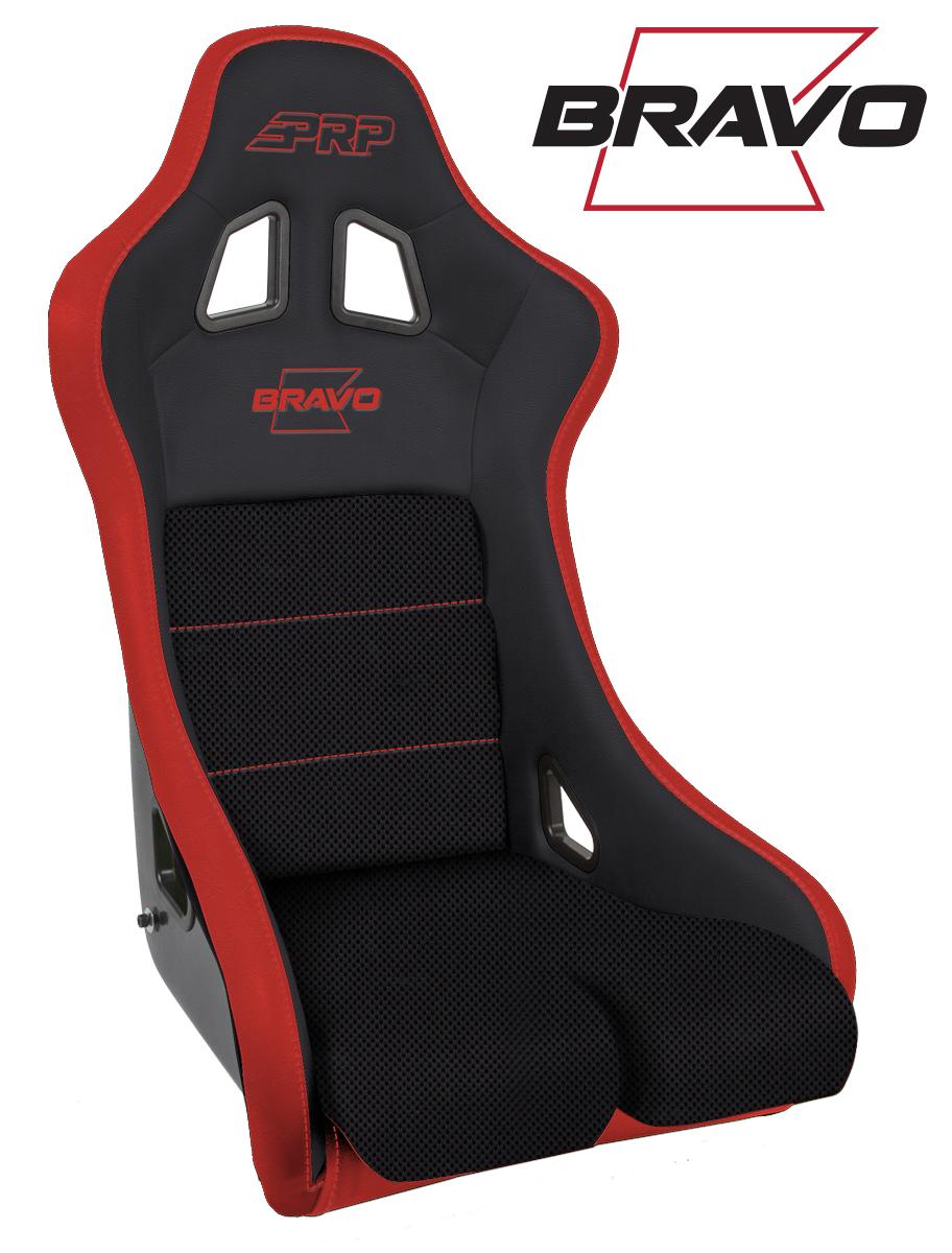 Bravo Composite Seat Black and Red PRP Seats