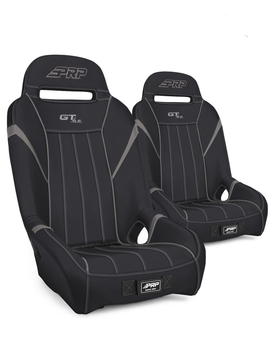 GT/S.E. Suspension Seats Kit for Can-Am Maverick X3 Pair Black & Gray PRP Seats