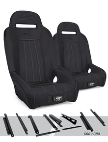 GT/S.E. Suspension Seats Mount & Slider Kit for Can-Am Maverick X3 & Maverick R Pair Black PRP Seats
