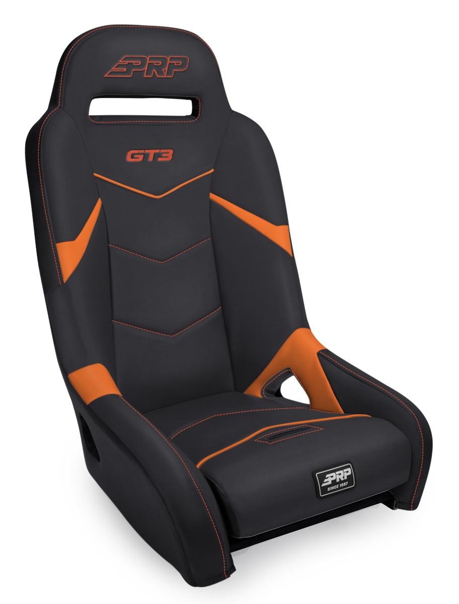 GT3 Suspension Seat Black and Orange PRP Seats