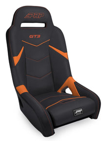 GT3 Suspension Seat Black and Orange PRP Seats