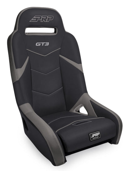 GT3 Rear Suspension Seat Black and Gray PRP Seats