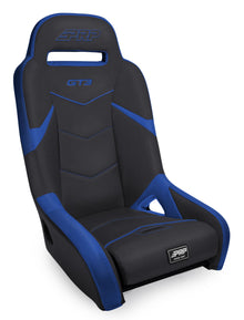 GT3 Rear Suspension Seat Black and Blue PRP Seats