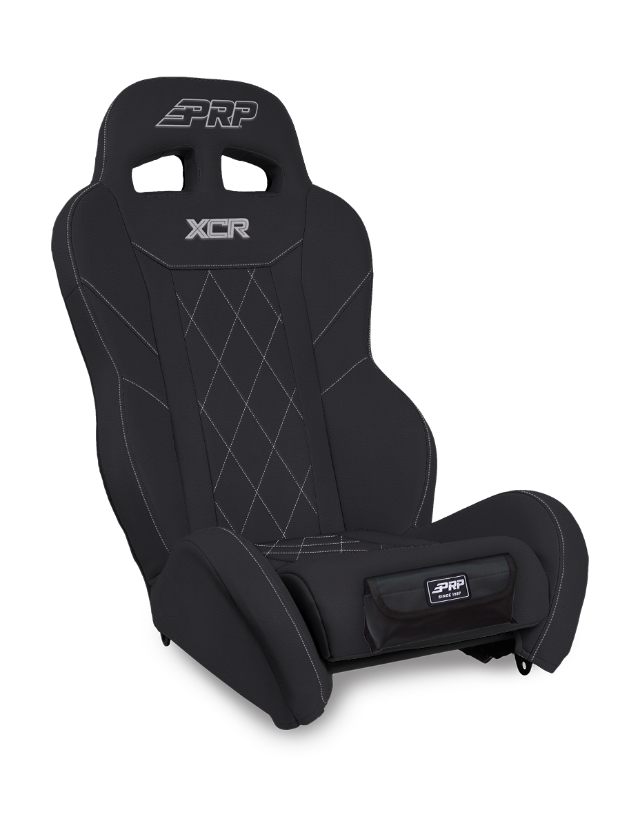 XCR Suspension Seat Black with Diamond Stitch and Front Pocket PRP Seats