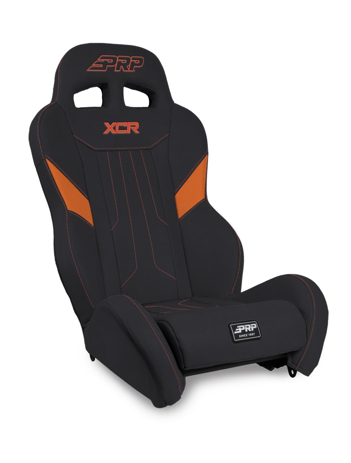 XCR Suspension Seat Black and Orange PRP Seats