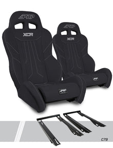 XCR Suspension Seats Kit for Polaris RZR PRO XP PRO R Turbo R Pair Black PRP Seats