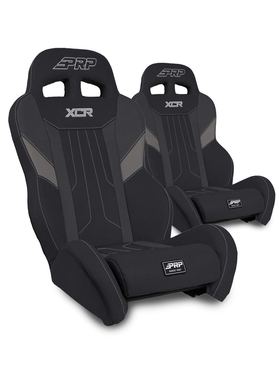 XCR Suspension Seats Mount & Slider Kit for Can-Am Maverick X3 & Maverick R Pair Black & Gray PRP Seats