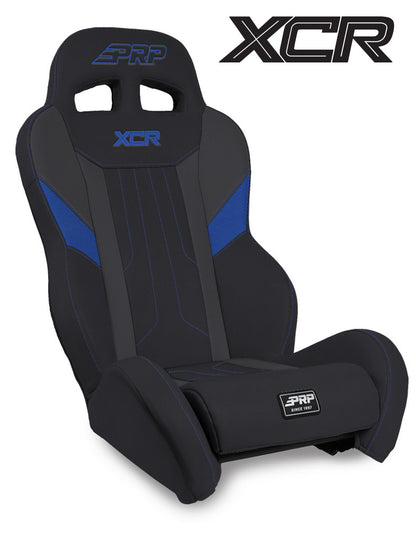 XCR Suspension Seat Black and Blue PRP Seats