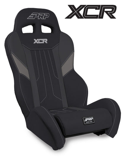 XCR Rear Suspension Seat Black and Gray PRP Seats
