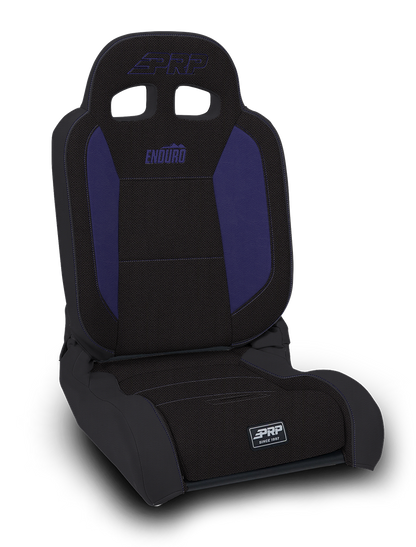 EnduroDaily Reclining Suspension Seat Black and Purple Tweed Driver PRP Seats