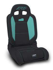 EnduroDaily Reclining Suspension Seat Black and Teal Vinyl Passenger PRP Seats