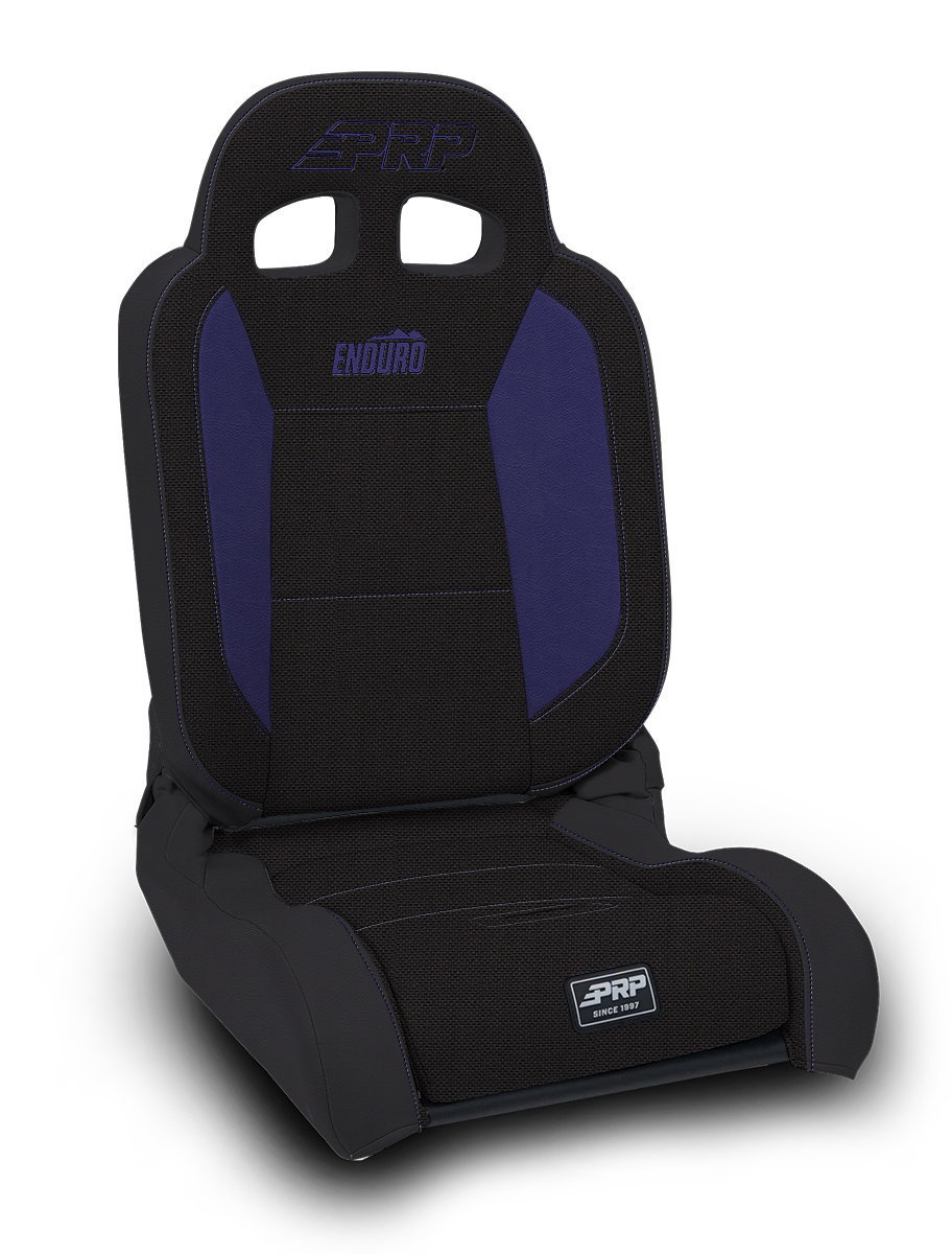 EnduroDaily Reclining Suspension Seat Black and Purple Tweed Passenger PRP Seats