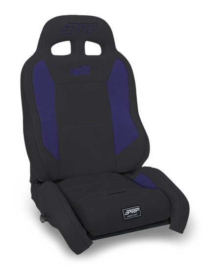 EnduroCrawl Reclining Suspension Seat Black and Purple Vinyl Driver PRP Seats