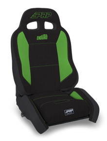 EnduroCrawl Reclining Suspension Seat Black and Green Tweed Driver PRP Seats