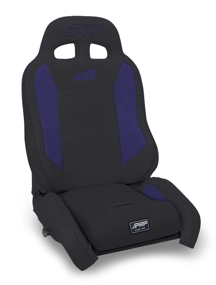 EnduroCrawl Reclining Suspension Seat Black and Purple Vinyl Passenger PRP Seats