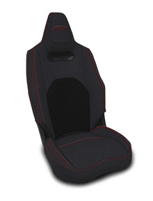 Front Seat Covers for 2025+ Polaris RZR PRO XP PRO R PRO S with Cooled Seats Pair Black with Red Stitch PRP Seats