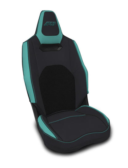 Front Seat Covers for 2025+ Polaris RZR PRO XP PRO R PRO S with Cooled Seats Pair Black and Teal PRP Seats