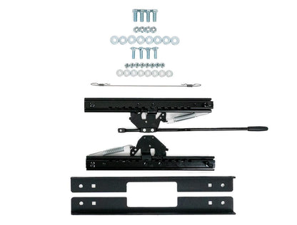 Universal Slider with 3 inch Short Angle Mount Kit Black PRP Seats