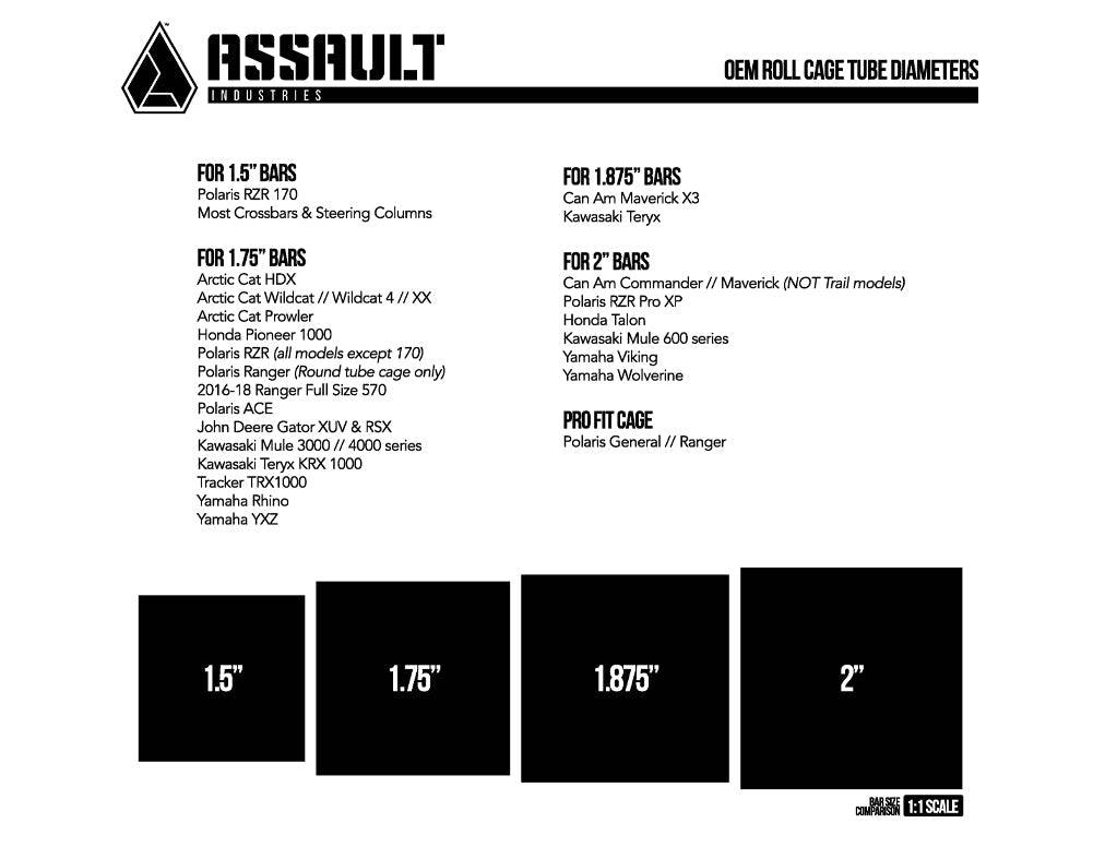 ASSAULT INDUSTRIES PHANTOM CONVEX SIDE MIRRORS