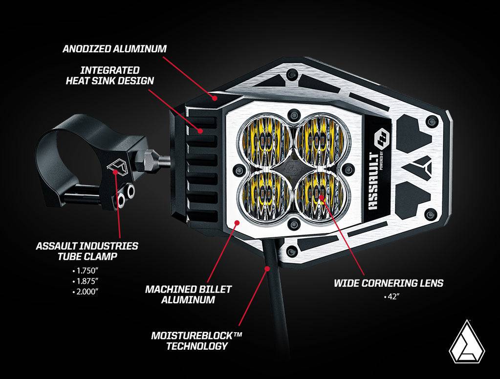 ASSAULT INDUSTRIES NIGHTHAWK LED UPGRADE KIT FOR B2 BOMBER & SIDEWINDER SIDE MIRRORS