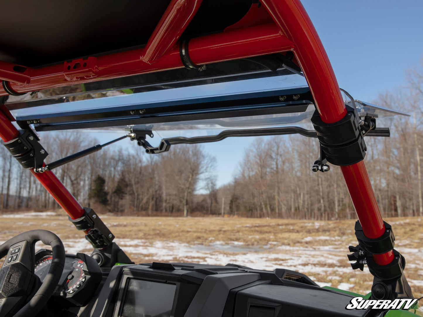 Polaris RZR Turbo R Scratch-Resistant Flip Windshield