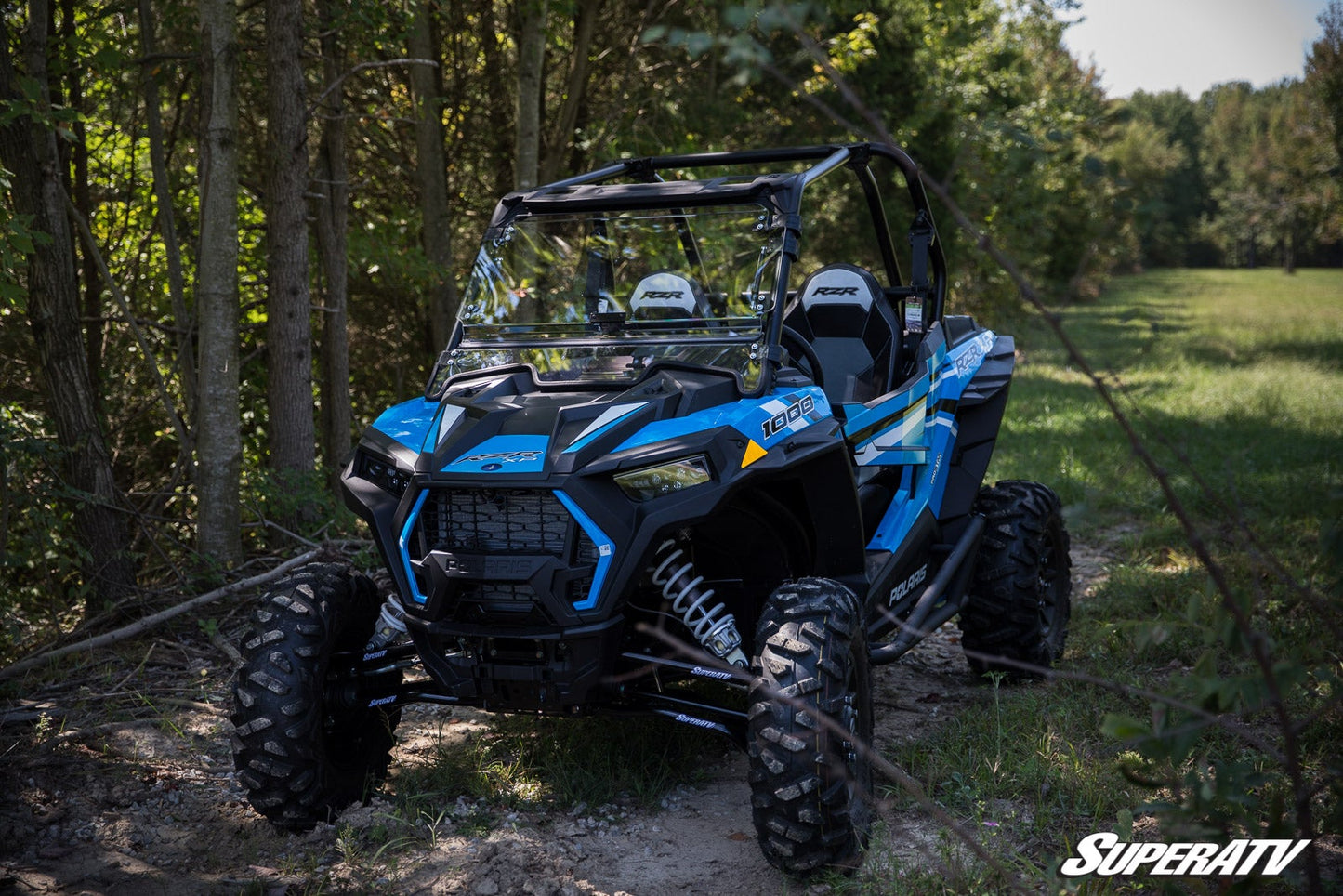 Polaris RZR XP Turbo Scratch Resistant Flip Windshield