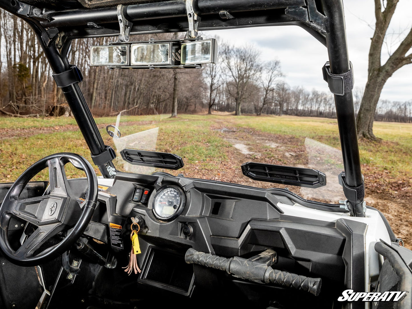 Polaris RZR XP Turbo Scratch Resistant Vented Windshield