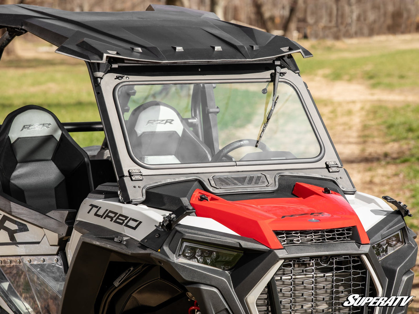 Polaris RZR XP Turbo Flip Down Glass Windshield