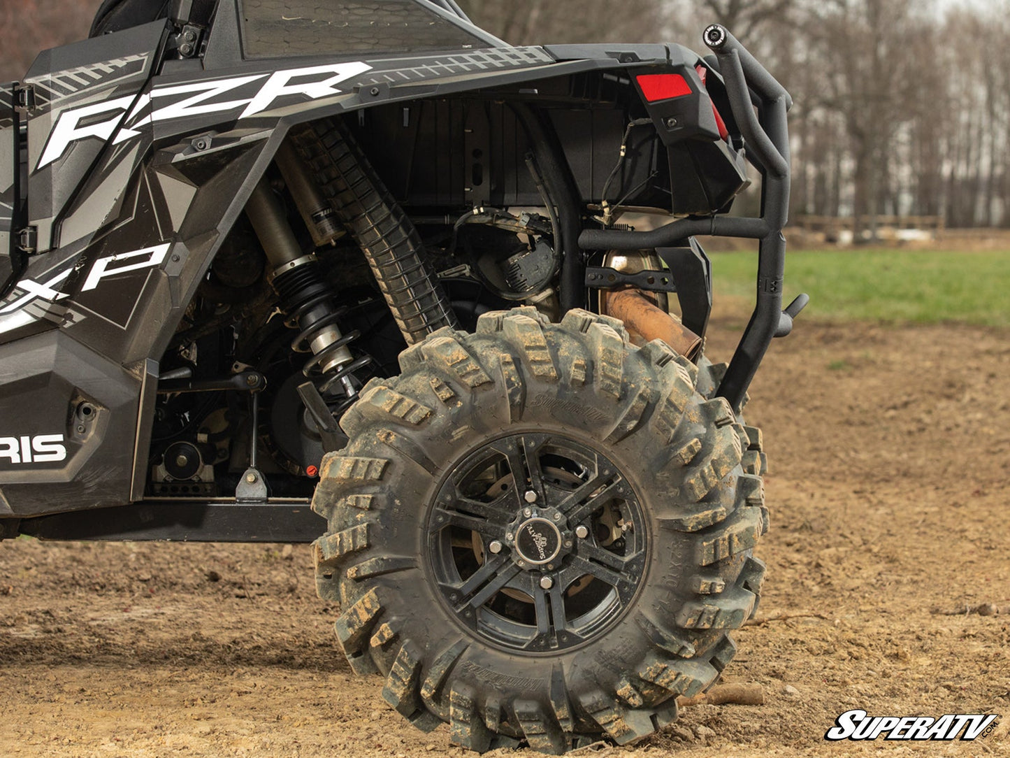 Polaris RZR XP Turbo Rear Bumper with Receiver Hitch