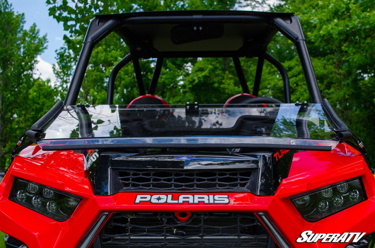 Polaris RZR XP Turbo S Scratch Resistant Flip Down Windshield