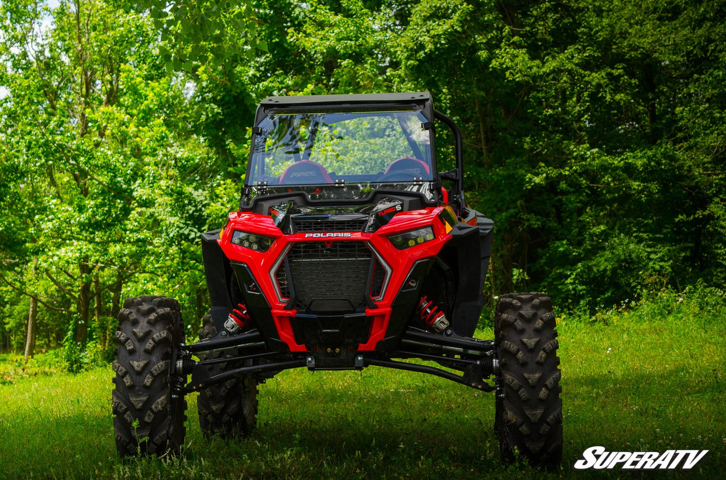 Polaris RZR XP Turbo S Scratch Resistant Flip Down Windshield